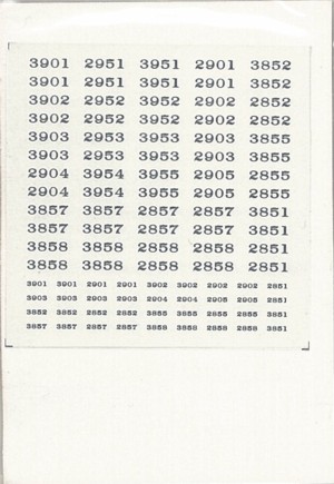 Ｂ００５　インレタ　名鉄３９００系用