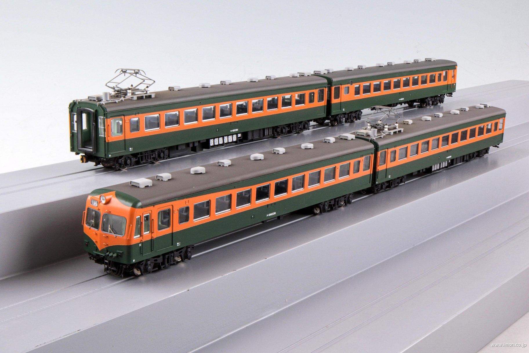 ８０系３００番代　飯田線後期サボ移動後４輌編成（豊橋）　１３ｍｍ