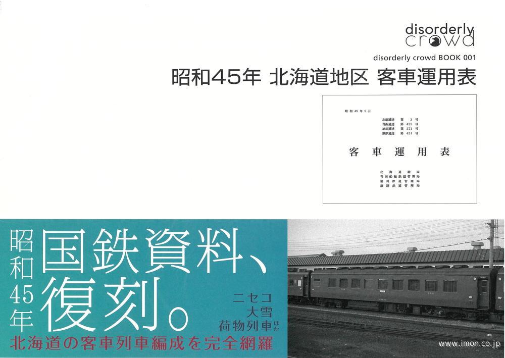 昭和４５年北海道地区客車運用表