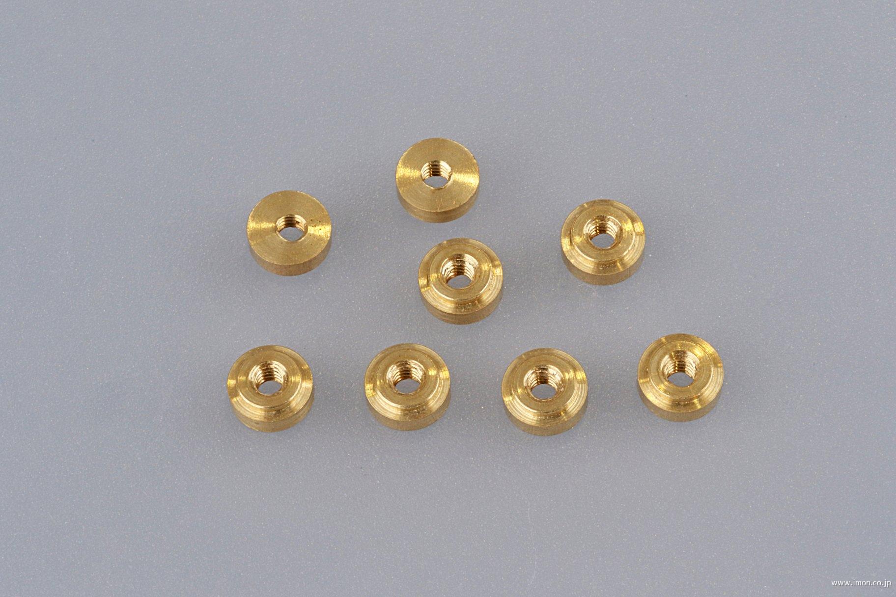 ９５７　カプラ台　丸１．５ｍｍ厚８個