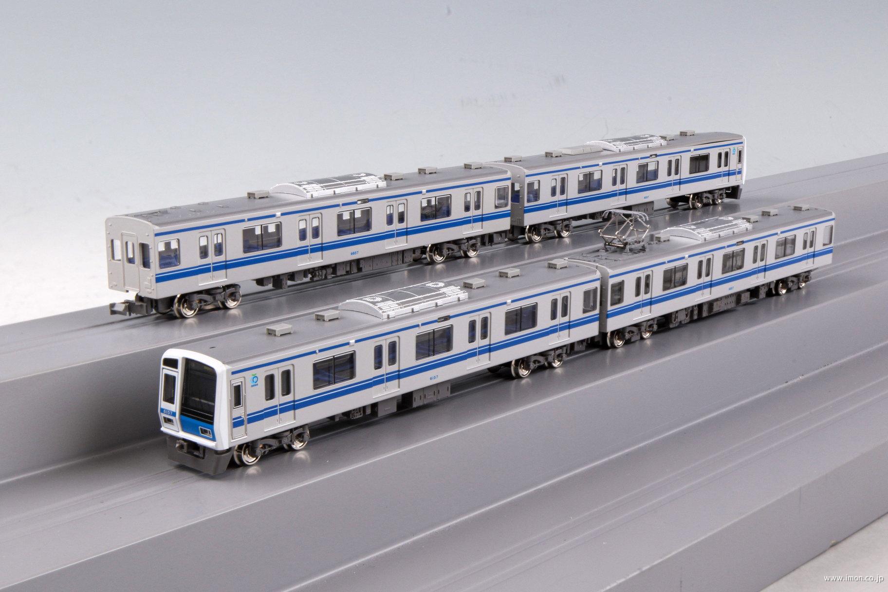 西武６０００系（６１５７編成・ＰＭＳＭ試験車・白ライト）基本４両