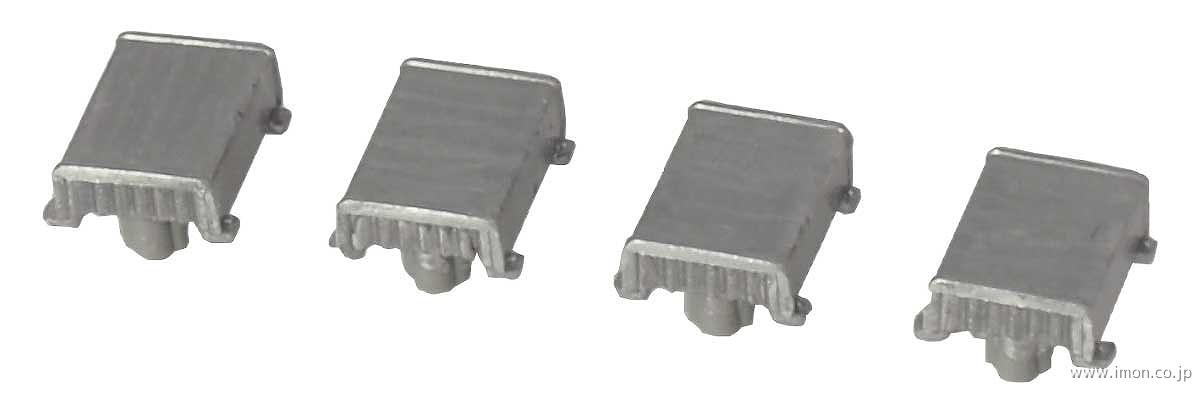 ８１２２　角型ベンチレーター（凹無し・シルバー）６個入り