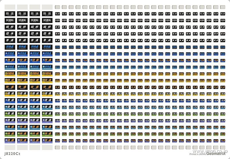 Ｊ８２２０Ｃｔ　２２１系　種別表示　京都　２０１５年以降