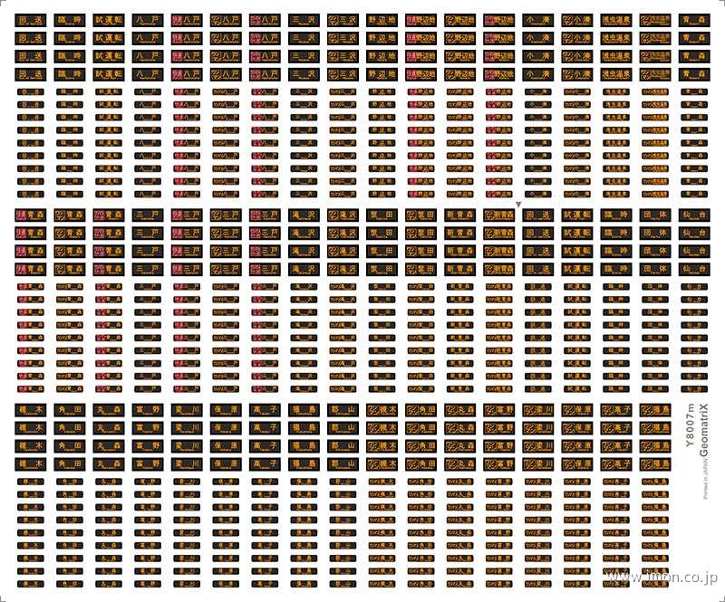 Ｙ８００７ｍ　青い森７０３系・ＡＢ９００系　M社対応