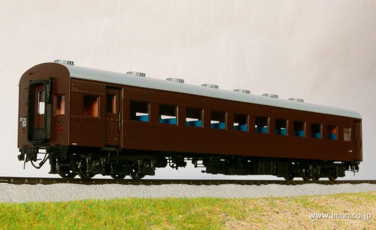 ４３系オハフ４５　ぶどう色２号