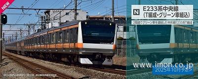 Ｅ２３３系中央線（Ｔ編成・グリーン車組込）増結Ｂ６両