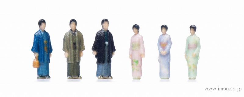 ２４－２４９Ｎ　和服の人々３Ｂ：訪問着