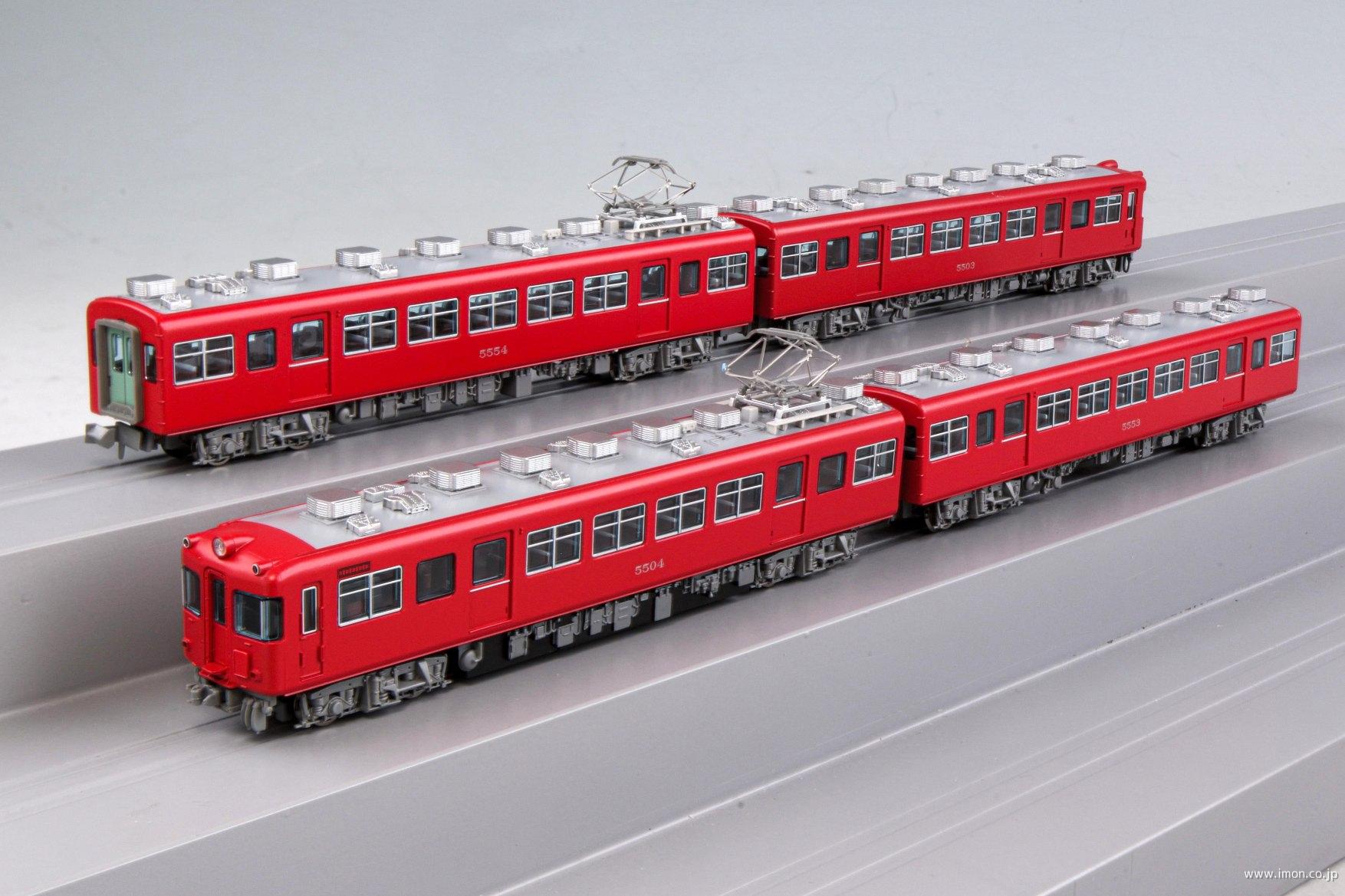 名鉄５５００系　特別整備前　スカーレット　４両