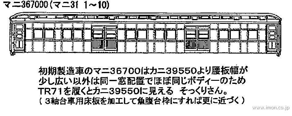 マニ３６７００（マニ３１初期車）