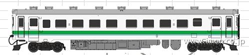 キハ２２　後期型　北海道色（７０３～７０６）キット