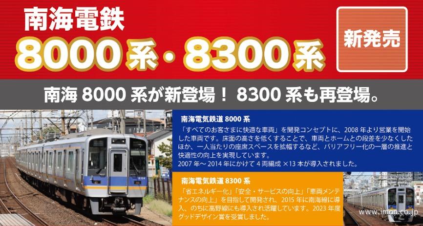 南海８０００系（６次車）＋８３００系南海線８輌