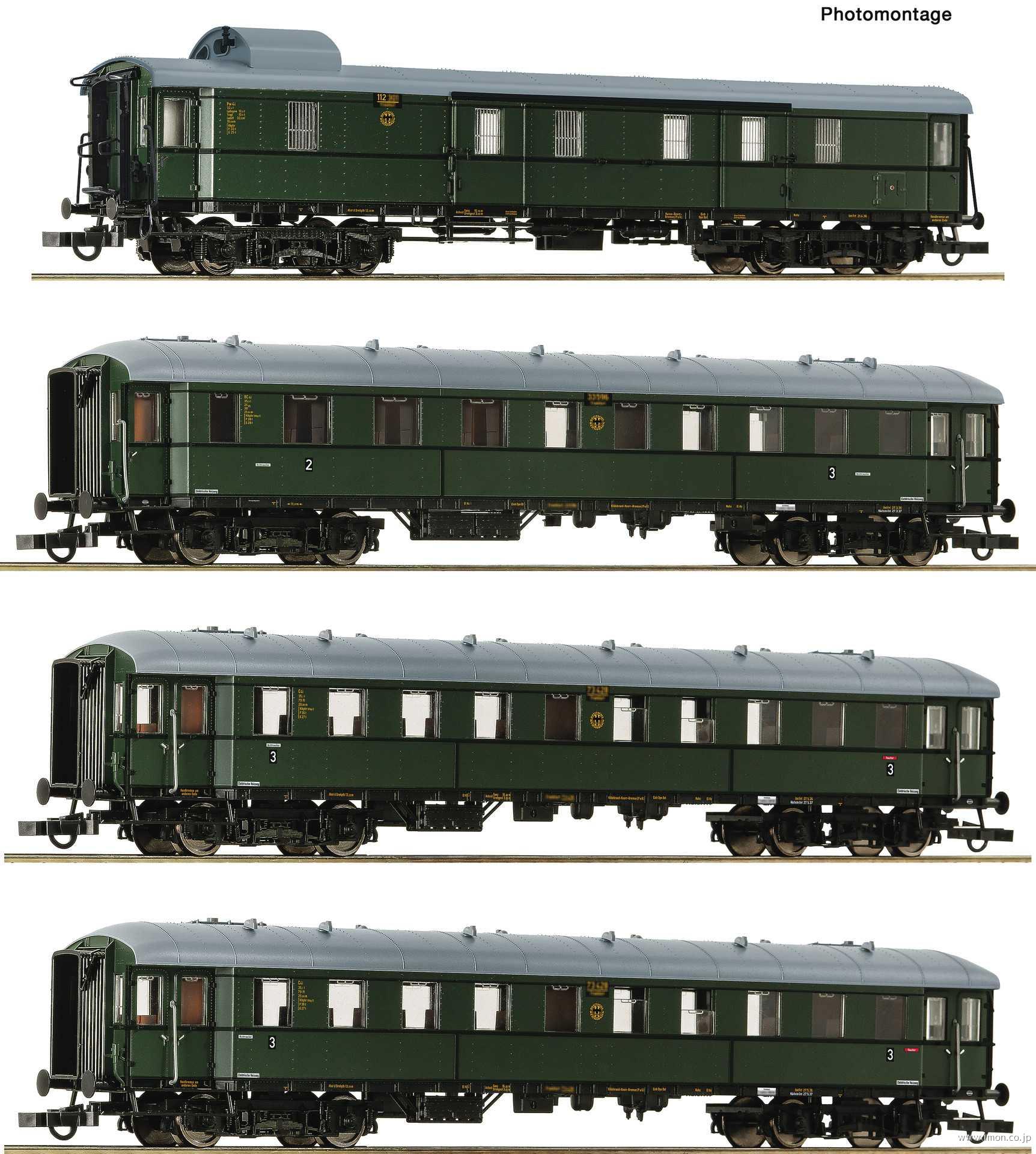６２０００５６ＤＲ急行客車４両　ＥｐⅣ