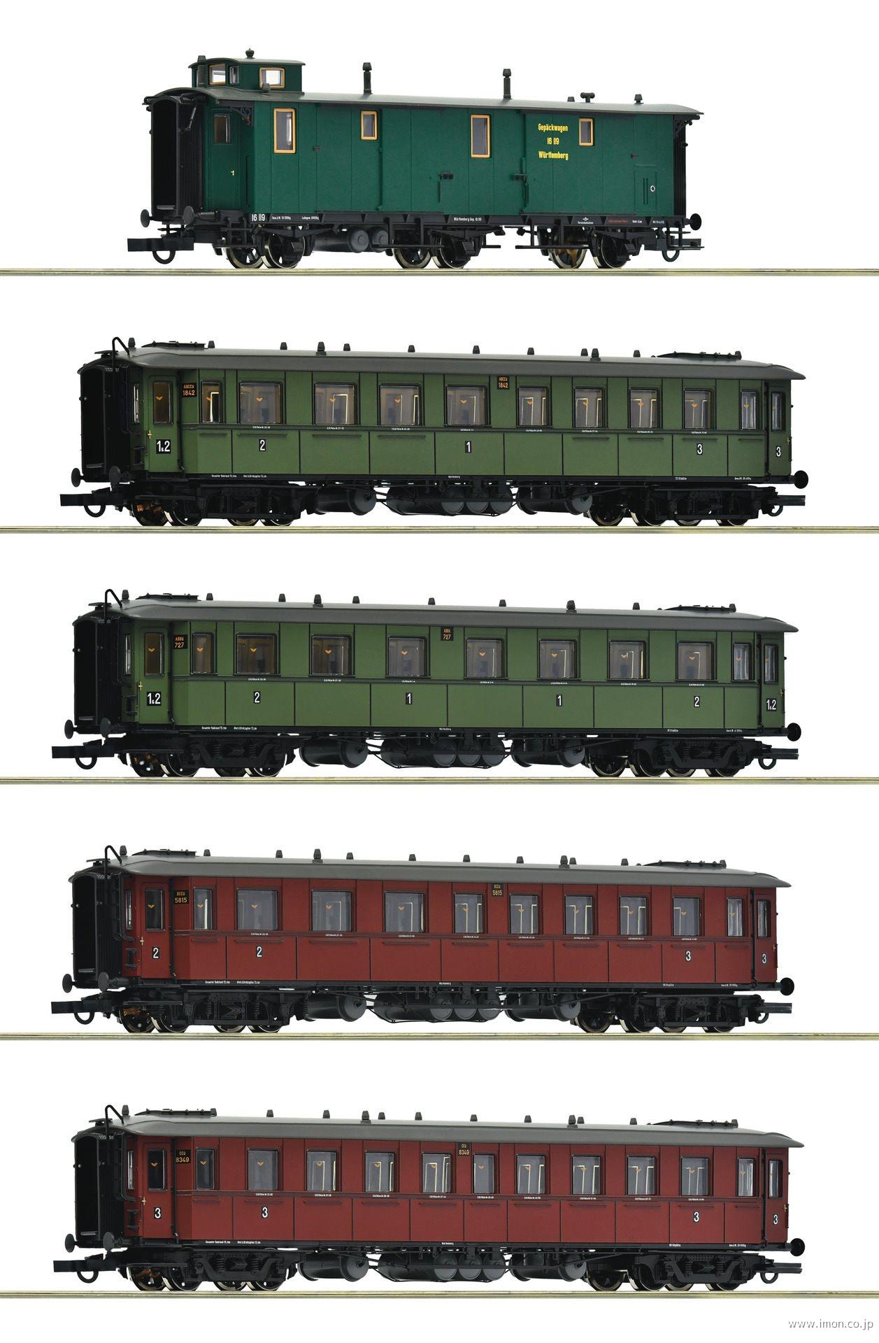 ６２０００７６Ｋ．Ｗ．Ｓｔ．Ｅ．急行客車　５両　ＥｐⅠ