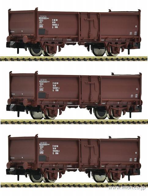 ６６６０１５８ＤＲ　２軸無蓋車　３両　ＥｐⅣ