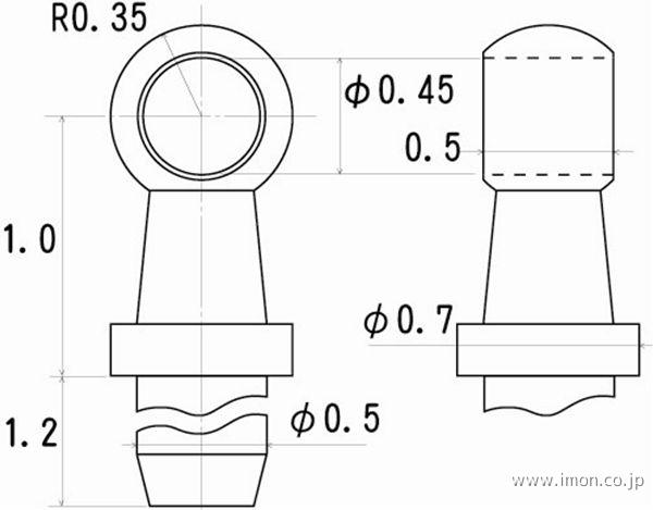 ５００１　ハンドレールノブ１．０ｍｍ