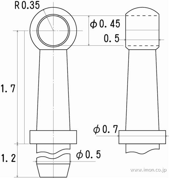 ５００４　ハンドレールノブ１．７ｍｍ