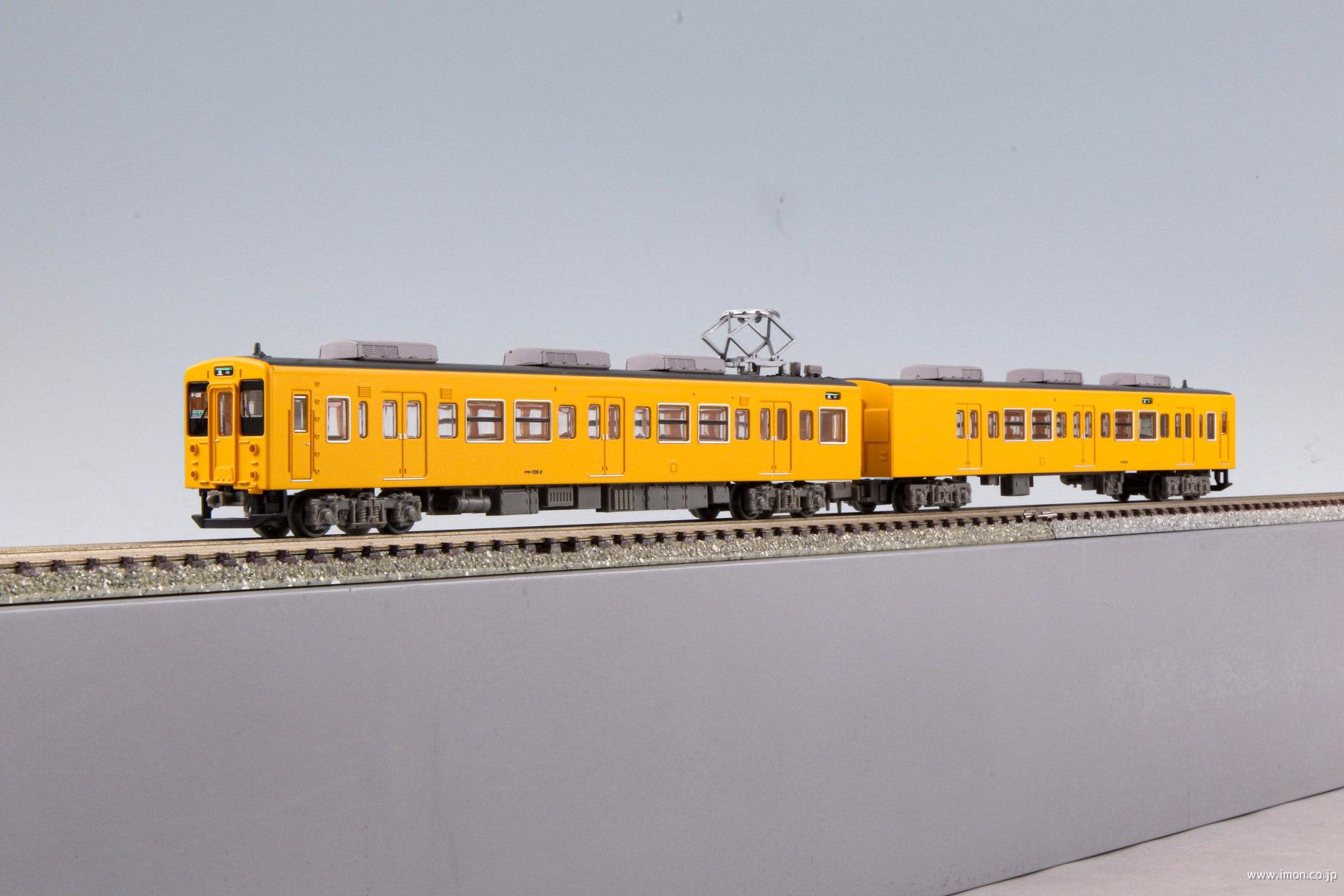 １０５系体質改善３０Ｎ更新車（岡山電車支所Ｆ０２編成・黄色）２両