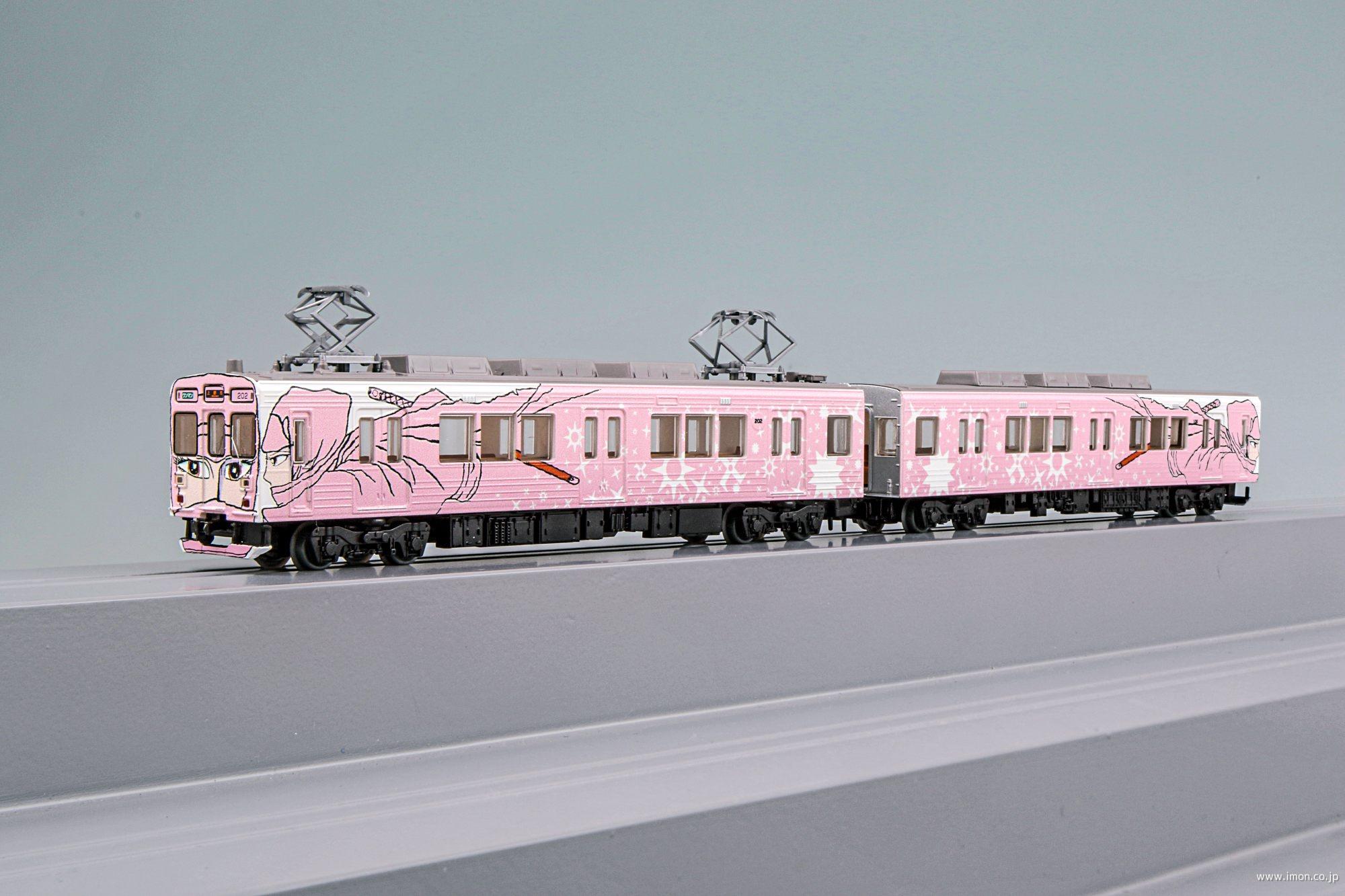 伊賀鉄道２００系２０２Ｆ　忍者列車ピンク　２両セットＣ