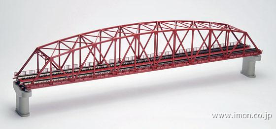 ３２２１　複線曲弦大トラス鉄橋Ｆ　赤
