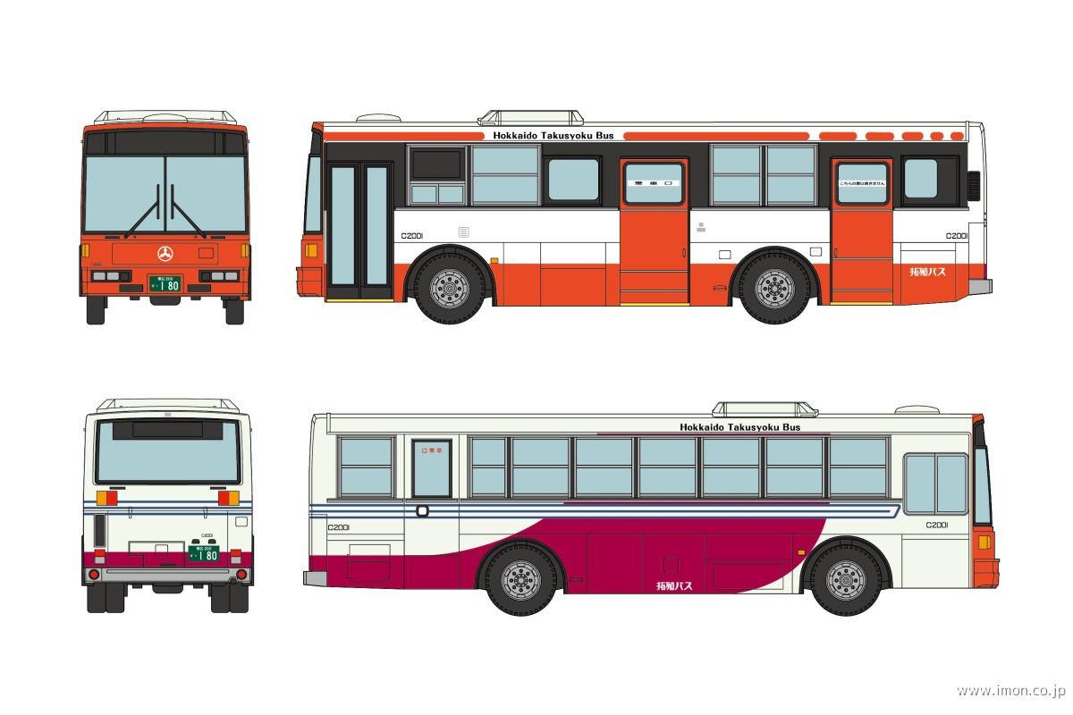 バスコレ　北海道拓殖バス　富士重工業　７Ｅ関東バスカラー