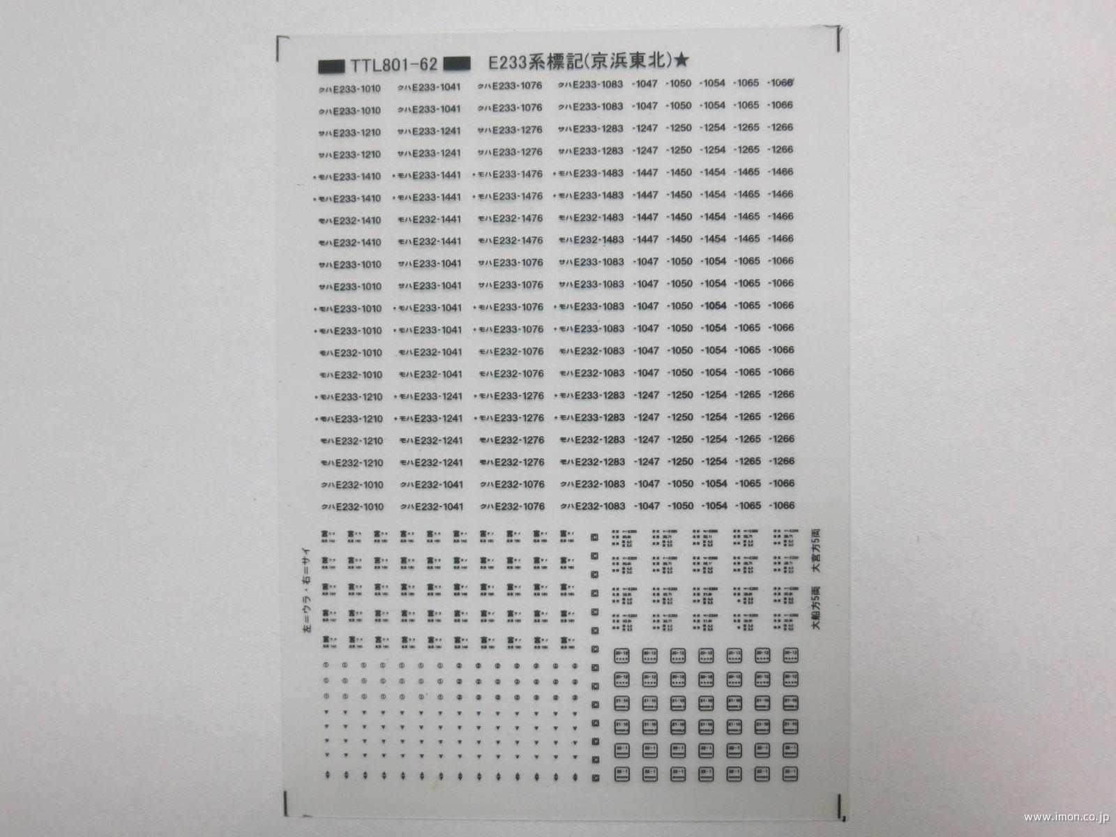 Ｅ２３３系標記　京浜東北線