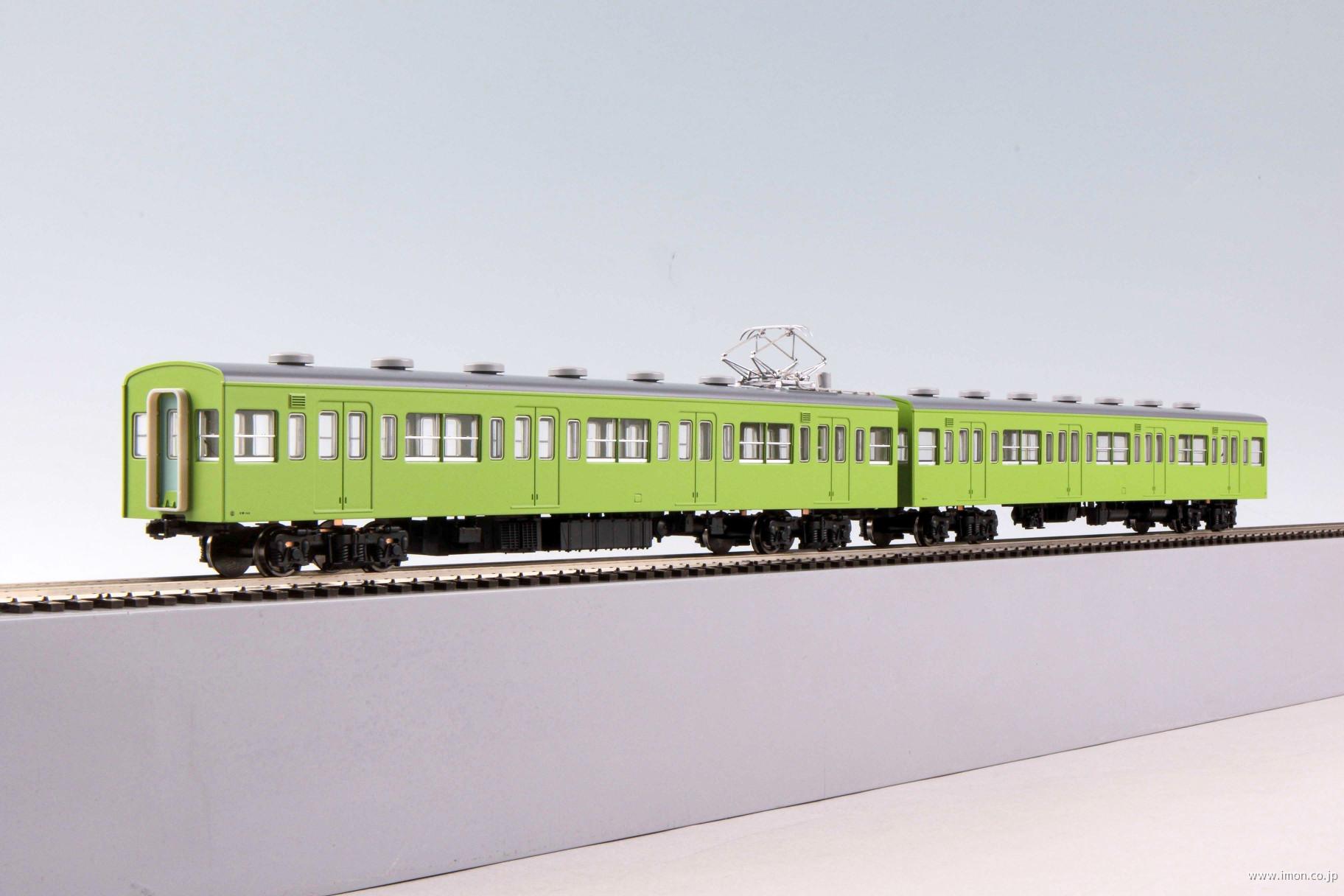 １０３系非ユニット窓・非冷房　黄緑６号　Ｍ無増結２両Ｂ