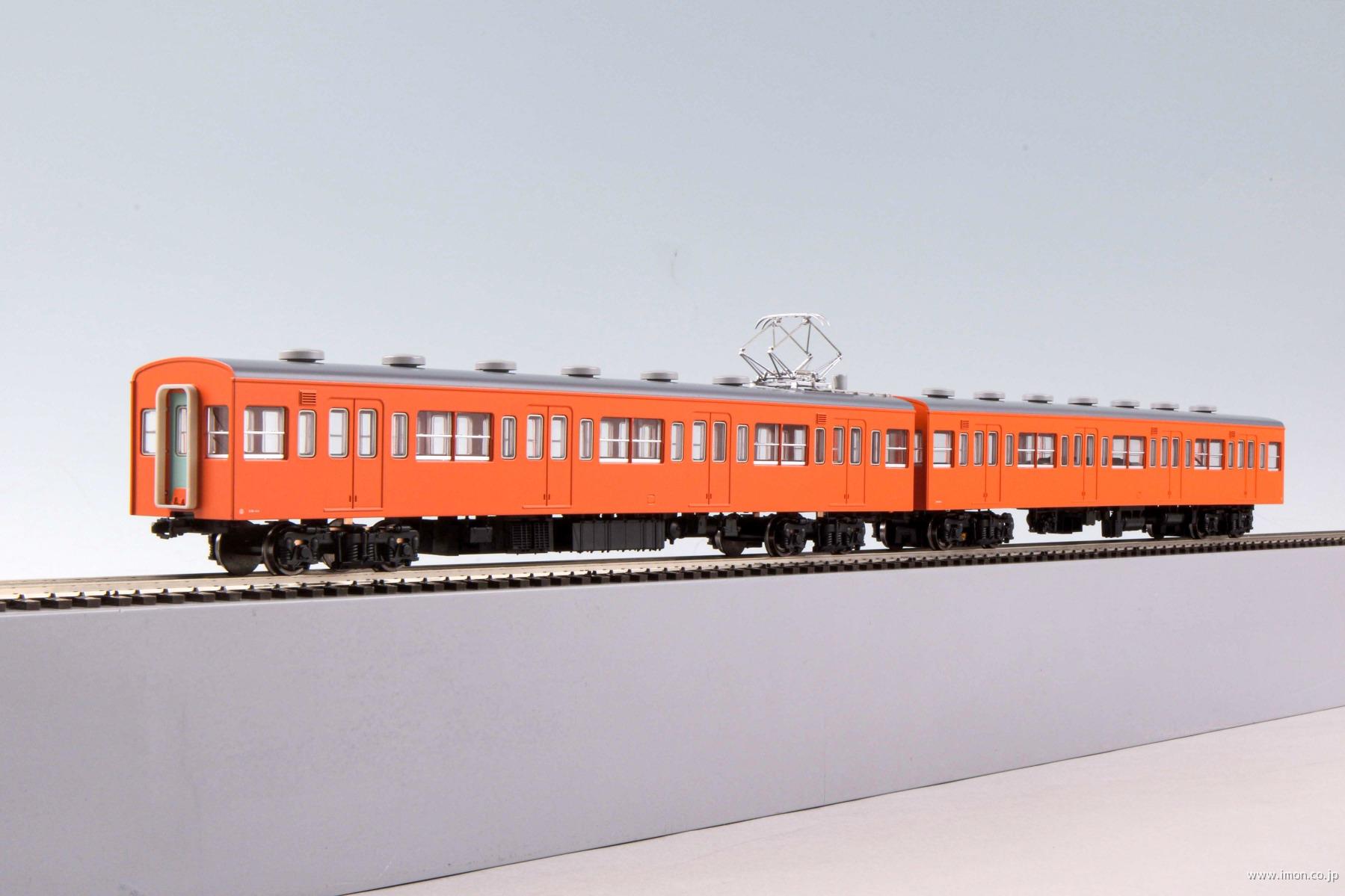 １０３系非ユニット窓・非冷房　朱色１号　Ｍ付増結２両Ｋ