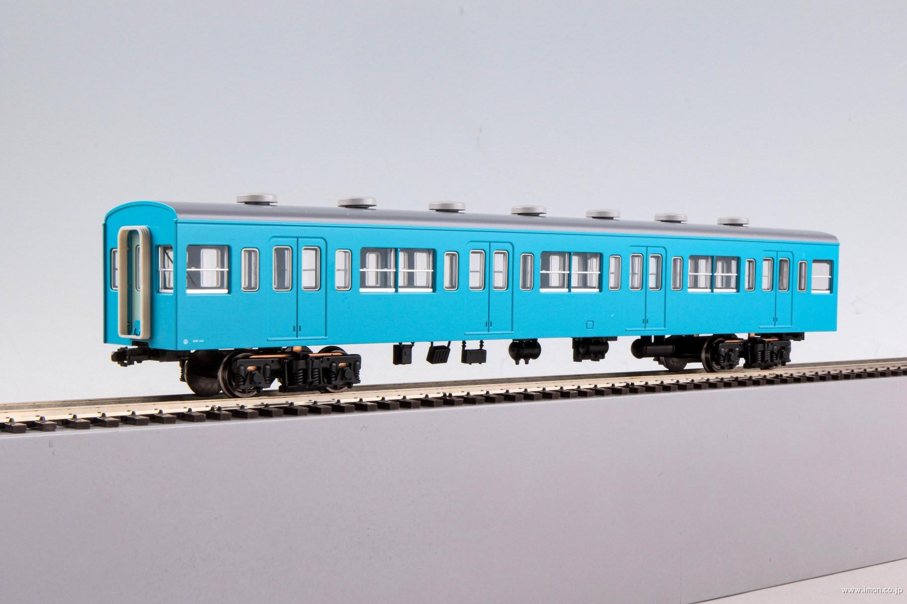 １０３系非ユニット窓・非冷房　青２２号　Ｍ無増結１両Ｆ