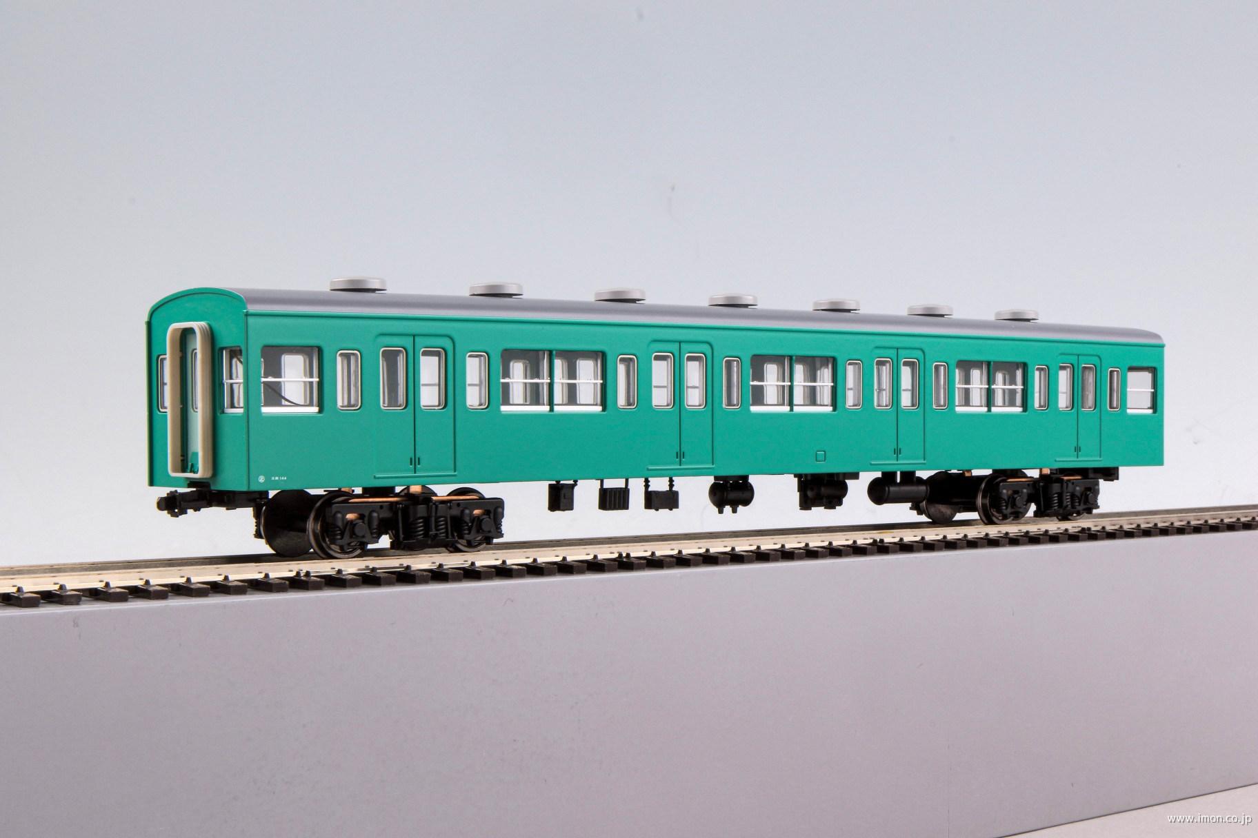 １０３系非ユニット窓・非冷房・青緑１号　Ｍ無増結１両Ｉ