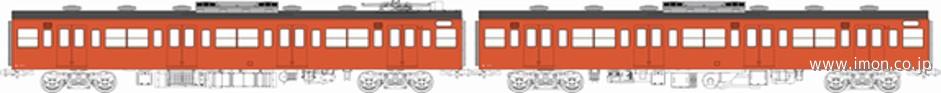 １０３系非ユニット窓・冷房車・朱色１号（モハ１０３+モハ１０２（Ｍ）