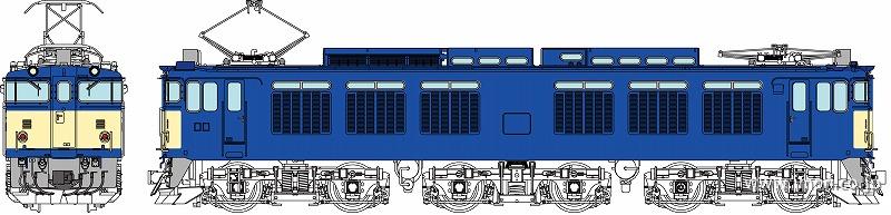 ＥＦ６４　０　１次車国鉄標準色（ツララヨケ撤去後）