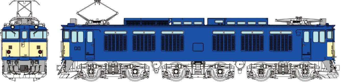 ＥＦ６４　０　４次車国鉄標準色