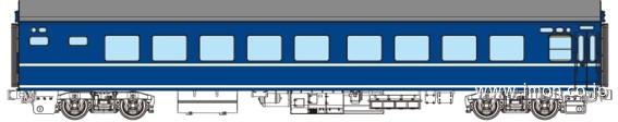 ナハネ２０（外開非常口・２本帯）