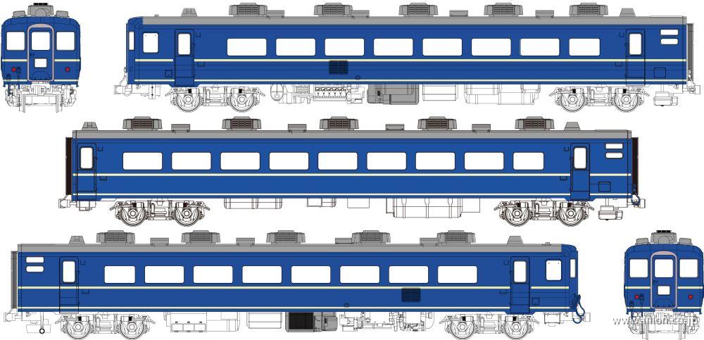 １４系５００番台座席車　基本Ａ３両