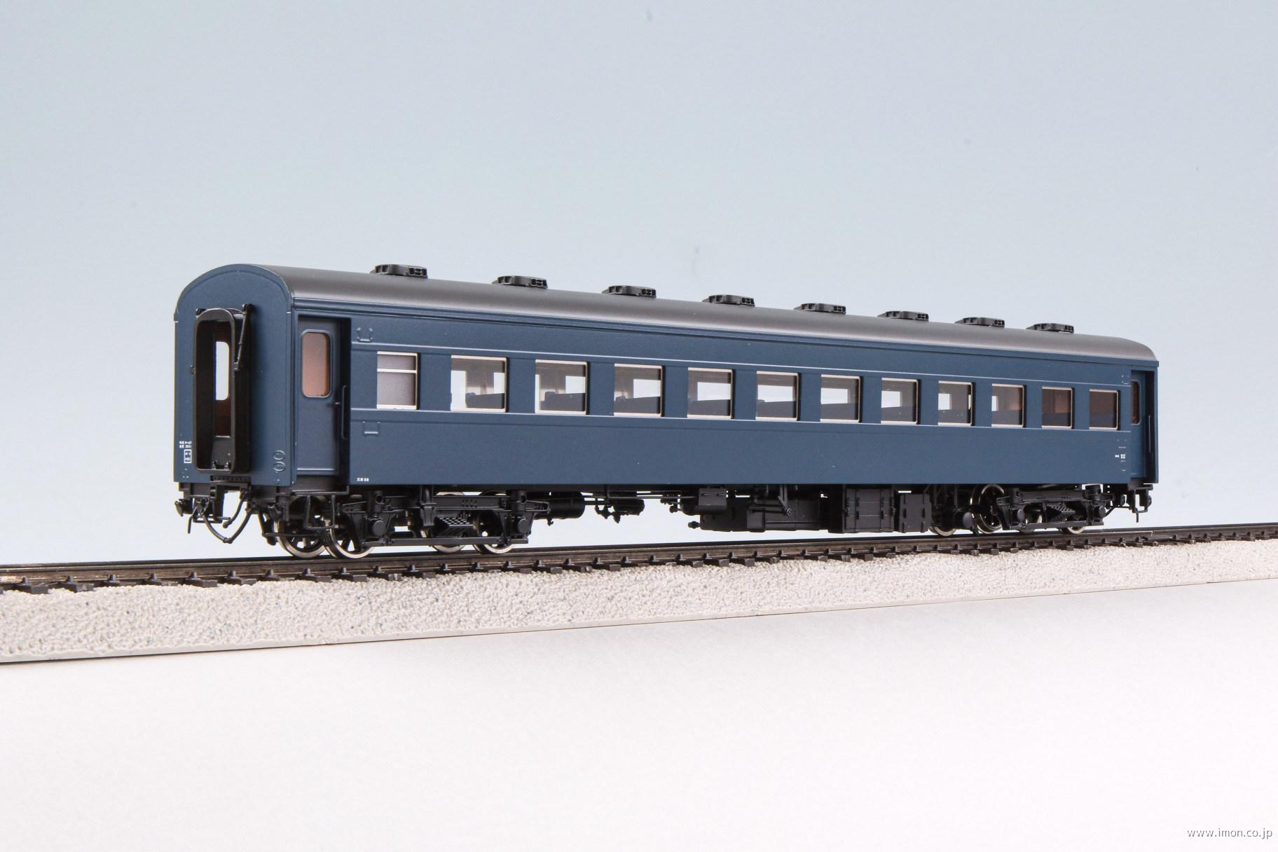 オハ４７　青１５号　アルミサッシ窓車