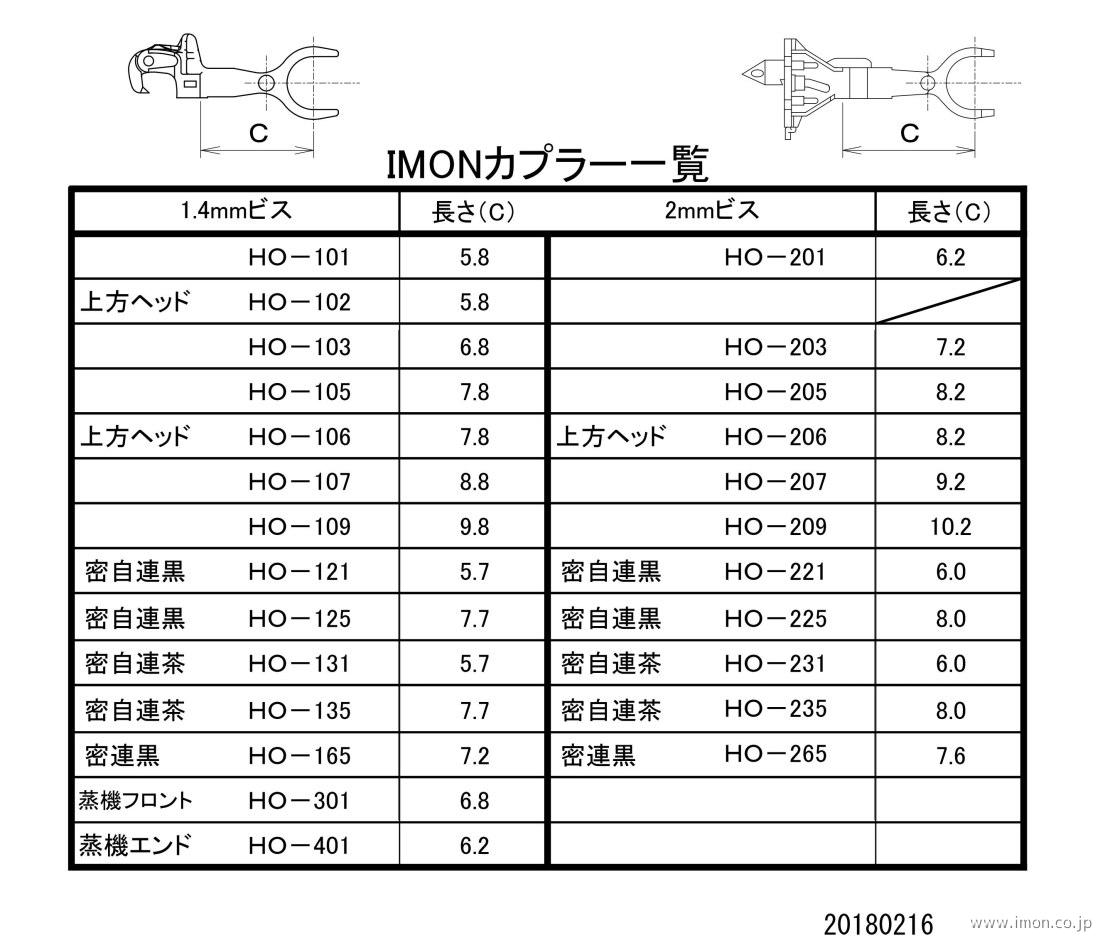 IMONカプラー一覧