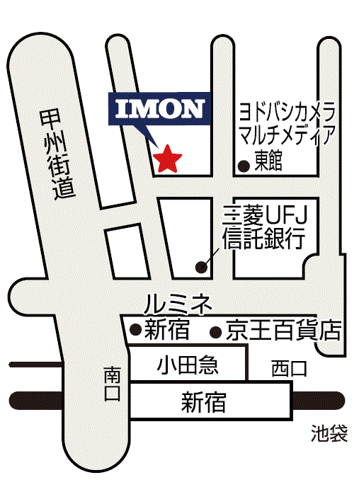 IMON新宿店地図