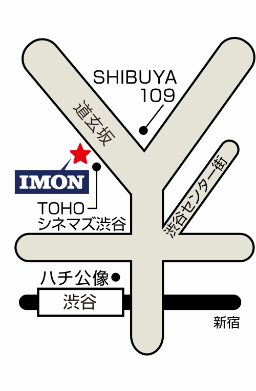 IMON渋谷店地図